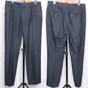 Valentino 100% Wool Grey Blue Dress Pants Size 48
